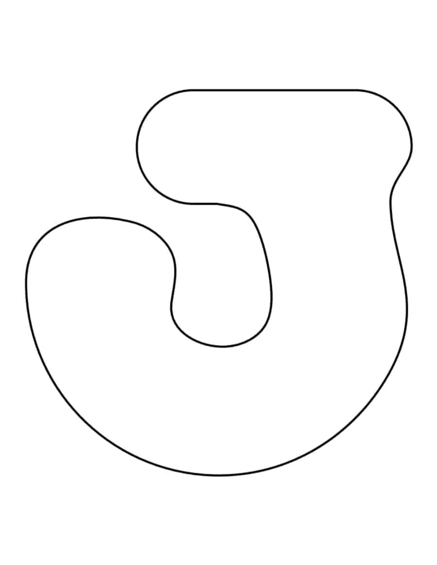 Bubble Letter J Coloring Pages Pdf Free Vectors